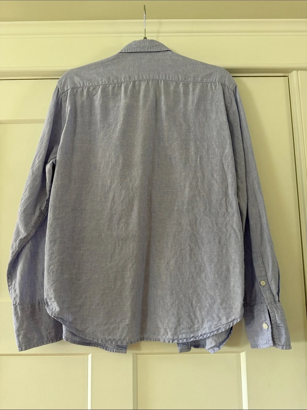 J. Crew Light Blue Casual 100% Linen Button-Down Shirt